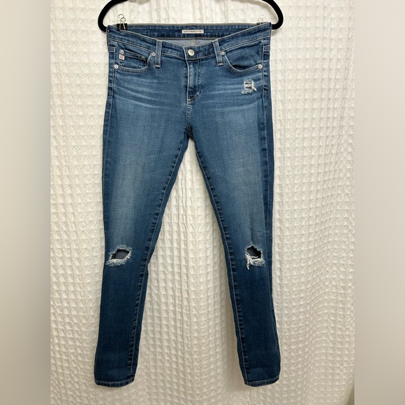 AG Adriano Goldshmied legging ankle jeans Alexa Chung for AG denim size 28R - Picture 2 of 6